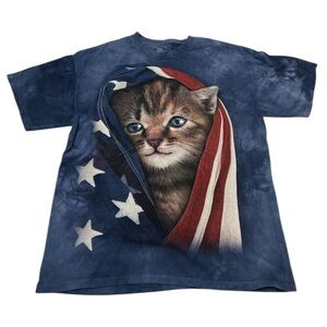 The Mountain Tie Dye American Kitty Tee